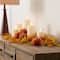 Melrose; Melrose 25.75" Orange & Brown Artificial Plush Fall Pumpkin Sprays, 2ct.; Category:Stems; Image:3